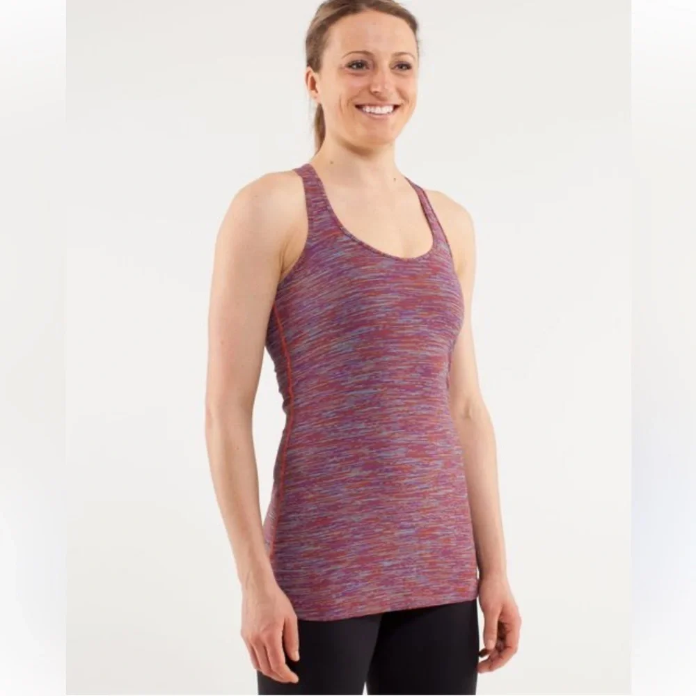 lululemon athletica Purple Pink Fitted Sleeveless Tank Top
